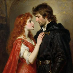 stunning arthur pendragon in love with stunning merlin the mage. they are close to each other, touching, looking. highly detailed painting by gaston bussiere, craig mullins, j. c. leyendecker