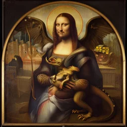 the one true god, raptor jesus, renaissance, old, painting, beautiful, holy, leonardo da vinci