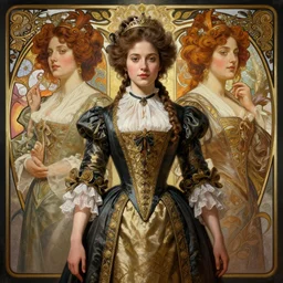 symmetry!! portrait of 1 5 0 0 english london girl in historical fashion, historical, intricate, highly detailed, dynamic lighting, digital art, digital painting, artstation, wlop, sharp focus, illustration, art by artgerm and greg rutkowski and alphonse mucha, 8 k