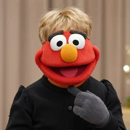 Jin from BTS as a muppet