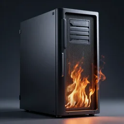 burning server's