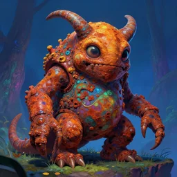 A psychedelic geonid rust monster, vibrant color scheme, highly detailed, in the style of romanticism, cinematic, artstation, Moebius, Greg rutkowski