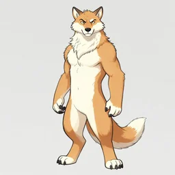 expressive stylized master furry artist digital line art colored shaded drawing full body portrait character study of the anthro male anthropomorphic bear fursona animal person wearing crown and cape royal western king regal intricate ornate vibrant colors