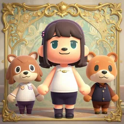 character design, by atey ghailan, by akihiko yoshida, 4 k, volumetric lighting, by craig mullins, animal crossing characters, baroque, art nouveau, anime / manga, hyper realistic, character design, detailed, your name anime art style