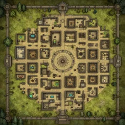 dungeon map by dysonlogos, a lot of rooms,
