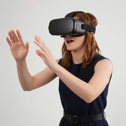 Emma Watson playing a VR game