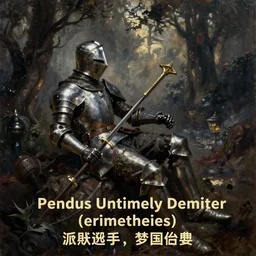 knight's untimely demise, dark fantasy, oil painting, high detail