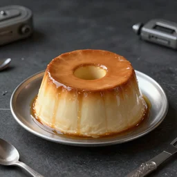 Flan, science fiction matte painting, highly detailed,