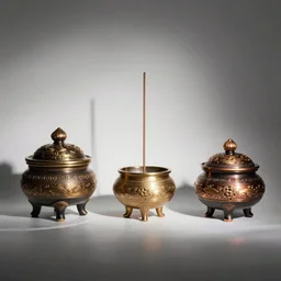 Japanese and Persian style incense burners