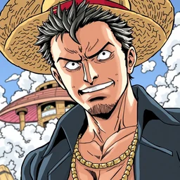 robert downey jr as character in one piece manga,