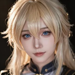 closeup headshot photo of the person who is Russian gacha cosplayer