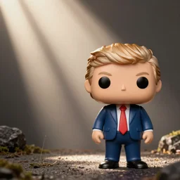 funky pop of Donald Trump, fantasy, funko pop