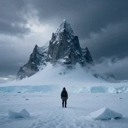 mysterious scene in the antartica
