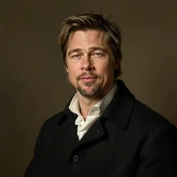 A beautiful portrait of Brad Pitt by Rembrandt van Rijn