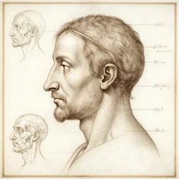 the anatomy of a hybrid, diagram by Leonardo DaVinci, sketches, diagrams