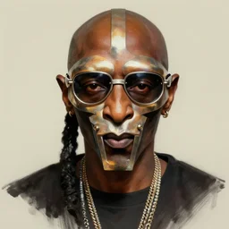 portrait of mf doom, highly detailed, digital painting, artstation, illustration, by kenny kong
