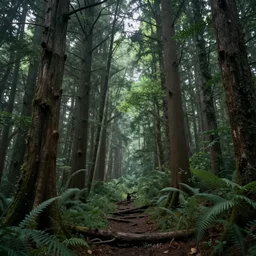 a mystical forest, generated by midjourney