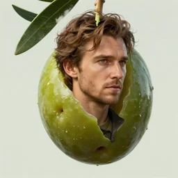 timothy olyphant is fused into an olive, hyperdetailed, artstation, cgsociety, 8 k