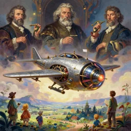 illustration of solarpunk mechanical thopter from magic the gathering, fantasy, by syetlin velinov, rembrandt, caspar david friedrich, hikari shimoda, ilya kuvshinov, digital art painting, colorful, mid shot,