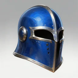 Blue Armet Helmet, rpg, digital art, runescape, skyrim, final-fantasy