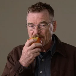 Walter White eat a apple
