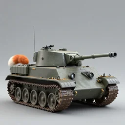 panzer tank in the shape of a fox, extremely detailed,