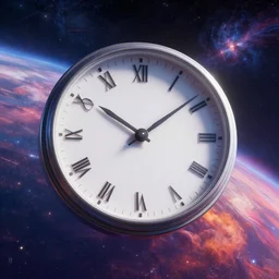 where time and space converge to combine as one, colour full, space , fantasy, unreal engine, realistic,
