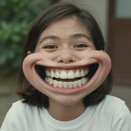 jerma with an abnormally huge smile