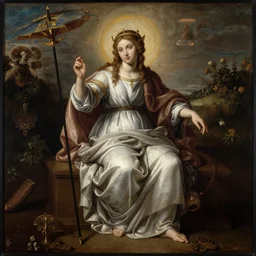 one priestess oracle, baroque painting. ultra realistic.