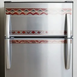 refridgerator, ndebele pattern