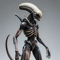 photorealistic Giger-style statue xenomorph detailed