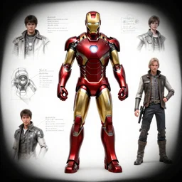 steampunk iron man, character sheet, concept design, contrast, hot toys, kim jung gi, greg rutkowski, zabrocki, karlkka, jayison devadas, trending on artstation, 8 k, ultra wide angle, pincushion lens effect