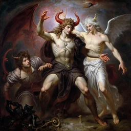 grandiose male deity, casting demonic magic, summoning handsome lucifer morning star. highly detailed painting by gaston bussiere, craig mullins, j. c. leyendecker 8 k