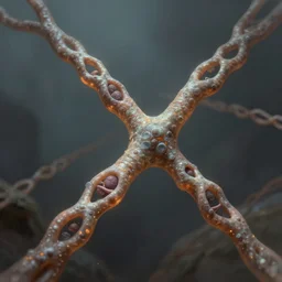 synapses, chains. fantasy, digital painting, hd, detailed.