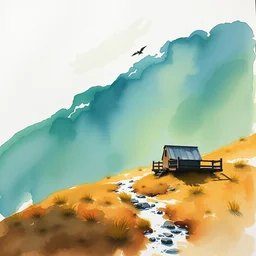 small centered on watercolor paper, paint brush strokes, abstract watercolor painting of ancient betlehem herder, cinematic light, national romanticism by hans dahl, by jesper ejsing, by anders zorn, by greg rutkowski, by greg manchess, by tyler edlin