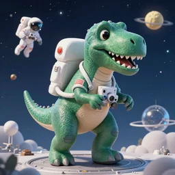 dino as astronauts