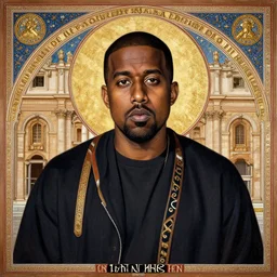 saint kanye west byzantine roman vatican art
