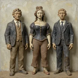 portrait of 3 d people made of clay and impasto paint, peter ferguson, leonora carrington, yukio kitt, yago hortal, lindsay kennedy, william bradford, william turner, by francois - auguste biard, lowell birge harrison, ivan aivazovsky, geovanni strazza, bernini, gerhard richter, zdzislaw beksinski
