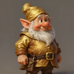 a dwarf with gold - brown clothes. highly detailed digital painting by greg rutkowski.