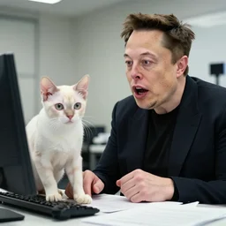 Elon Musk was so shocked when he was shown working at secret on the genetically modified catgirl
