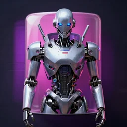 Cyberpunk Robot Mugshot