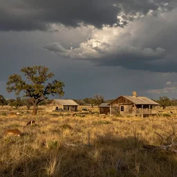 A Beautiful Wilderness Landscape in Old Texas, by Julian Onderdonk