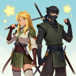 brother grimms fairytale ninja clan, nija stars, digital art, irina french, heraldo ortega, mandy jurgens trending on artstation 8 k 1 5 0 mpx