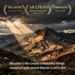 the artist is the creator of beautiful things. to reveal art and conceal the artist is art's aim. the critic