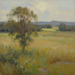 oil painting of a landscape
