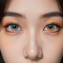 photo orange with teal eyes