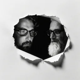 photo of an indescribable object with impossible reflections, black and white, close up, paper rips, photography by irving penn and saul leiter