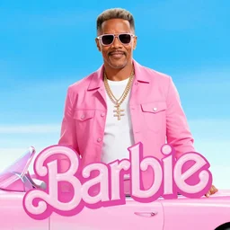 Samuel L Jackson playing Barbie in the new Barbie movie