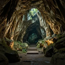 grotto cave of mysterious mysteries, digital art