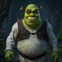 shrek as a villain in a horror movie, directed by scott derrickson, found footage, evil and ominous